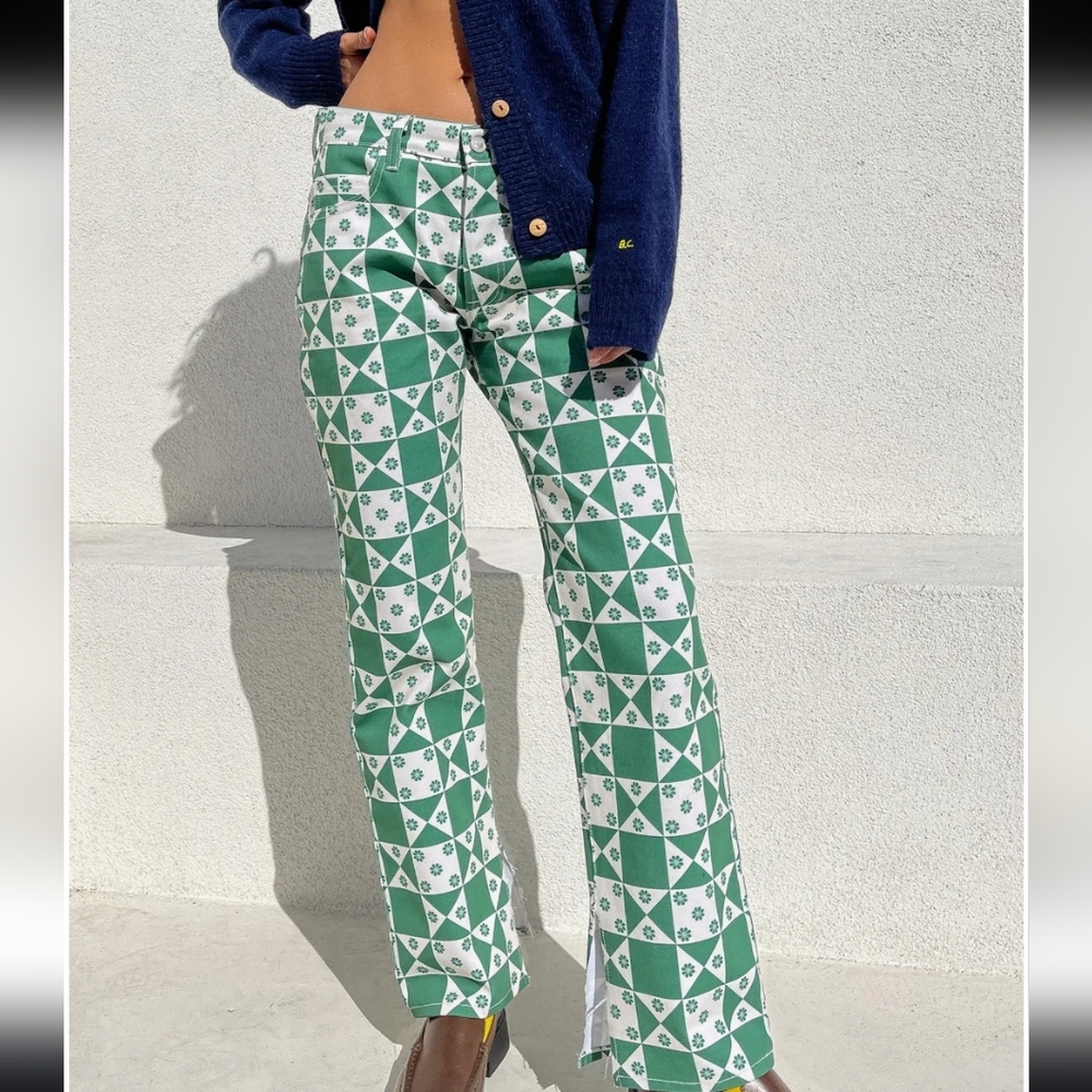 Lisa Says Gah Green Ellis Jeans, NWT, Size 8